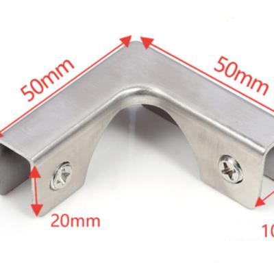 China Wall Mounted Glass Bathroom Glass Door Clamp Clip Bracket Holder On Tempered Or Laminated Glass for sale