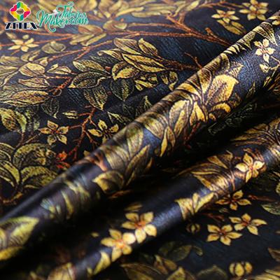 China QUICK DRY Soft Brushed Breathable Colorful Pattern 19mm Shantung Silk Fabric for sale