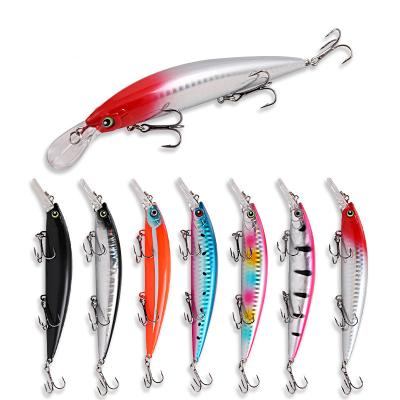 China Custom Made Cheap Fishing PESCA Bass Fishing Sinking Minnow Saltwater Lure Wholesale High Quality ABS Plastic 23G for sale