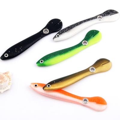 China Soft PVC Silicone Bait Wobbler 10cm 6g 5pcs/box For Artificial Moving Bait Perch/Pike Crankbaits Fishing Swimbait for sale