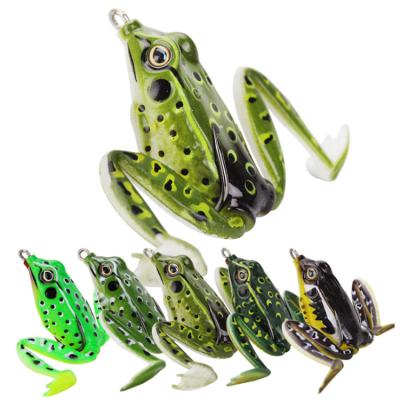 China Artificial Soft Live Frog Bait 5cm /12g Frog Carp Fishing Tackle Rubber Lure Spinner Quality Silicon Dy Silicone Bait Gel for sale