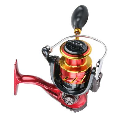 China LEFT HAND All Metal Big Game Fishing Reels 3+1 Ball Bearings Surf Casting Fishing Reel Spinning for sale