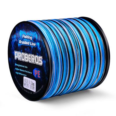 China High Strength 300M 500M 1000M 8 Weaves PE Fishing Line 8 Braided Line for sale