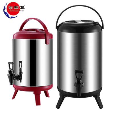 China Eco-friendly factory direct commercial barrel bucket with tap for milk tea shop stainless steel milk tea bucket for sale