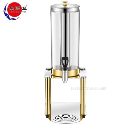 China Commercial Cold Beverage Dispenser Hotel Restaurant Buffet Equipment Hotel Restaurant Equipment Squeezer Juice 3L Silver Gold Beverage Dispenser for sale