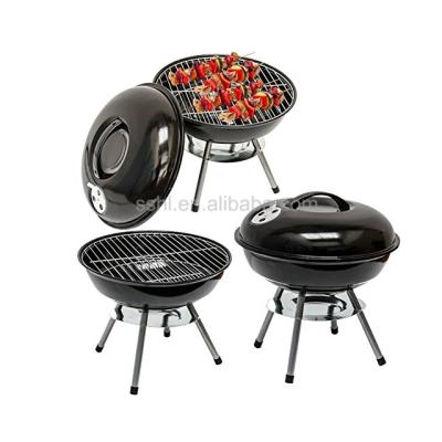 China Easily Assembled 14 Inch Mini Portable Charcoal Grill Home Table Top BBQ Grill for sale