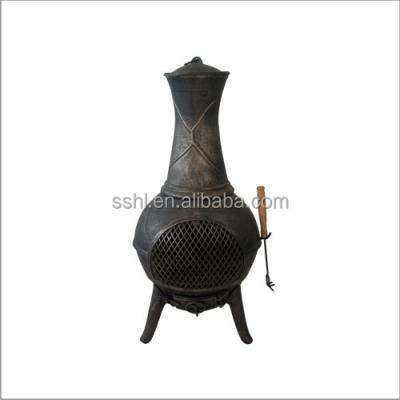 China Cast Iron Cast Iron Garden Outdoor Wood Patio Chimenea Burning Heater for sale