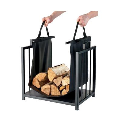 China Firewood Storage Firewood Bags Fireplace Log Rack With Canvas Firewood Rack Cover for sale