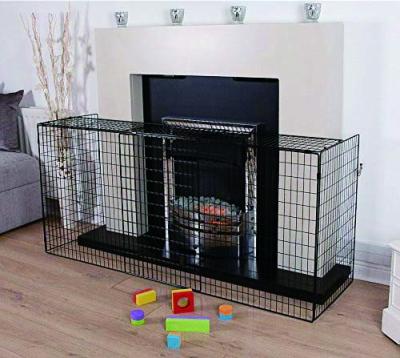 China Home Fireplace Fire Screen/Expandable Nursery Guard/Indoor Metal Fire Door Guard for sale