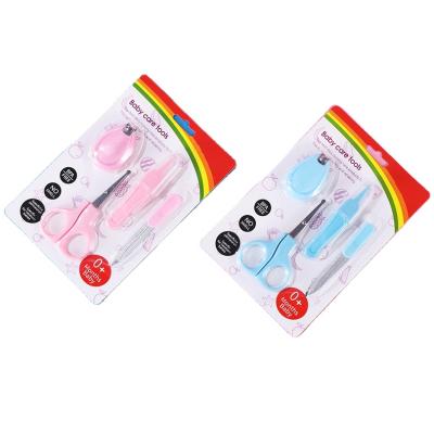 中国 Portable Household Safety Baby Care Set Multifunctional Grooming Kit Nail Clippers Four-Piece Set Scissor Tweezers Set For Baby Shop 販売のため