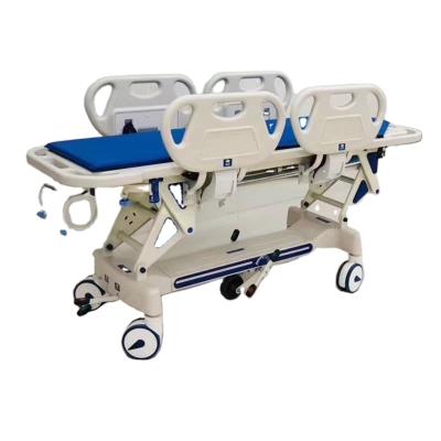 China Emergency Stainless Steel Stretcher Trolley Hospital Ambulance Rescue Bed Gastroscopy Table Emergency Stretcher For Hospital Te koop