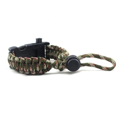 China Water Proof Hot Selling Lower Prices Professional Outdoor Camping Survival Multifunction Wristband for sale