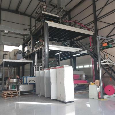 China Automatic baby diaper/nonwoven fabric cheapest medical product 2400mm SMMS pp making machine for sale