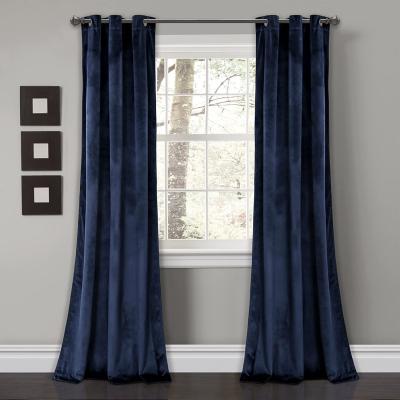 China High Quality Blackout Grommet Soft Top Velvet Thermal Bedroom Windows Curtain for sale