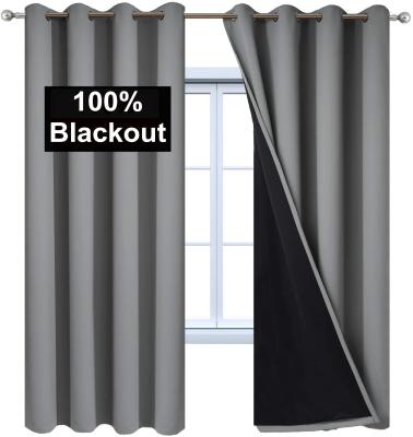 China Fashionable And Simple Blackout Thermal Insulation Bedroom Family Blackout Curtains for sale