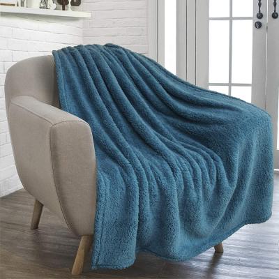 China Affordable And Popular Soft Plush Wool Portable Winter Sofa Cover Blanket for sale