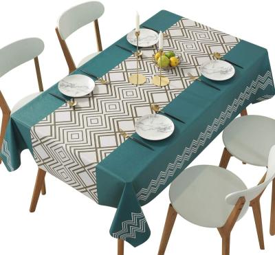 China Hot Selling Waterproof European Rectangular Kitchen Dining Table Style Waterproof Cover Tablecloth for sale