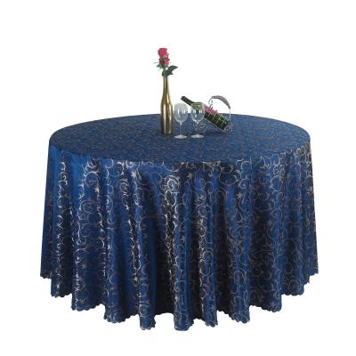 China Europe hotel luxury wholesale home polyester round table cloth party banquet wedding tablecloth for sale