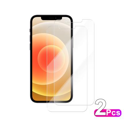 China 2Pcs Mobile Phone Tempered Glass For iphone 12 11 pro Max Screen Protector For apple iphone Glasses for sale