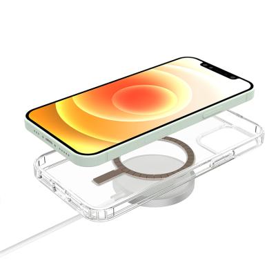 China Convenient radio charging charger 2020 magnetic case tpu for iphone 12 magnet case for sale