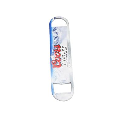 China Custom Sublimation Bottle Openers Sublimation Stainless Steel Bottle Opener Viable Blank Bottle Opener for sale