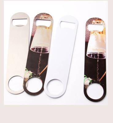 China New Arrival Sublimation Bottle Opener Viable Blank Stainless Steel Bottle Openers Custom Sublimation Beer Bottle Opener for sale