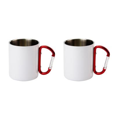 China Sustainable USA Shipping 2021 Camping White 11oz White Stainless Steel Sublimation Mugs for sale