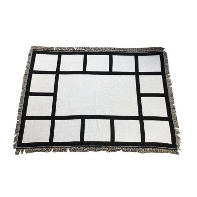 China Anti Dust Mite Wholesale Sublimation Blank 9 15 20 Panel Photo Throw Blanket for sale