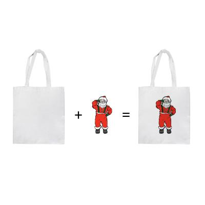 China Folding Shopping Bag Sublimation Tote Bag DIY Blank Personality Printing Blank Custom Tote Bag for sale