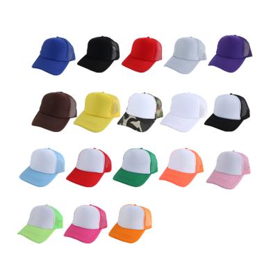 China breathable & 5-Panel Hat Most Popular Logo Waterproof Custom Hip Hop Multicolor Mesh Custom Trucker Hap Sublimation Mesh Custom Trucker Hap for sale