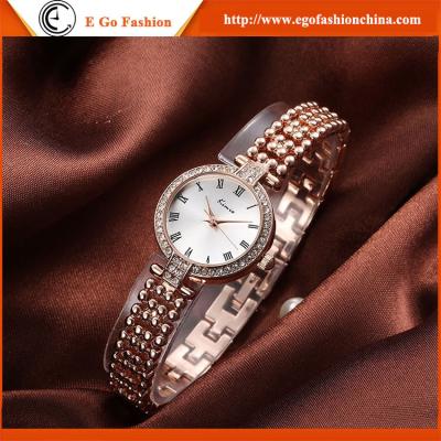 China KM08 Rose Gold Watches for Woman Lady Watch Quartz Analog Watch Full Steel Quartz Watches for sale