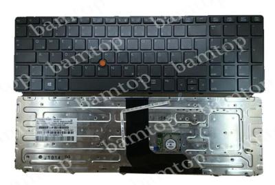 China HP 8560W German Laptop Keyboard , Notebook Keyboard Layout With Point Stick Numeric for sale