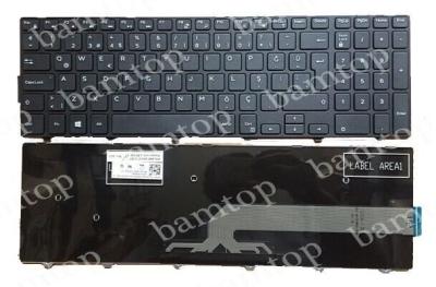 China Custom Frame Notebook Turkish Keyboard Layout For Dell Inspiron 15-3000 for sale