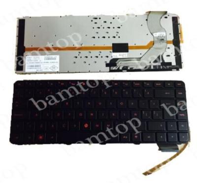 China Frame Red Backlight Laptop Keyboard For HP , Laptop Type Keyboard At Interface Type for sale