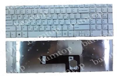 China Sony SVF15 Customize White Greek Laptop Keyboard , Notebook Keyboard Layout for sale