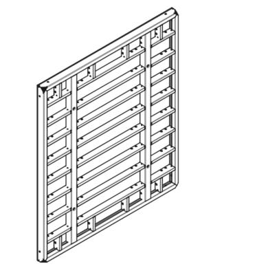 China Industrial Roberts Welding 2700 X 2400 Mm Concrete Wall Formwork Trio Formwork for sale