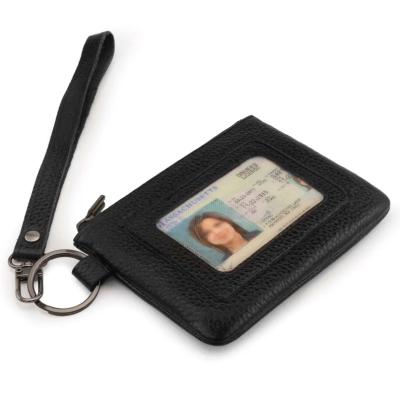 China Waterproof Faux PU Leather Card Wallet Key Chain Purse for sale