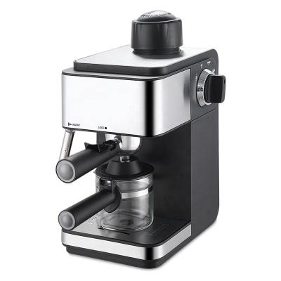 China Hotel 4 Cups Steam Commercial Coffee Maker Multifunctional Automatic Espresso Machine Cappuccino Maker for sale