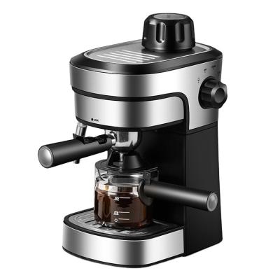 China Hotel 4 Cups 240ml Steam Espresso Coffee Maker 3.5 Coffee Bar Machine Portable Universal Coffee Maker for sale