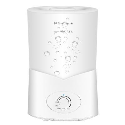 China Commercial 1.2 L Smart Humidifier with Button Control Colorful Lights Mist Humidifier for sale