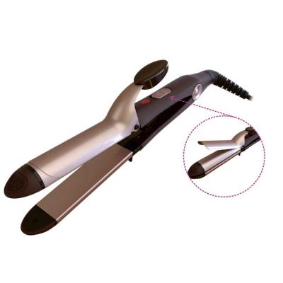 China Ceramic Coating 2 IN 1 Hair Straightener And Curler PTC Heater Plates Hair Straightener for sale