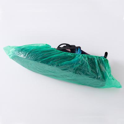 China Factory Waterproof PE CPE Disposable Plastic Waterproof Shoe Cover Non-slip Dust for sale