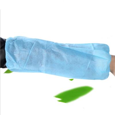 China Disposable Plastic Hospital White Color PP Kitchen Arm Sleeves for sale