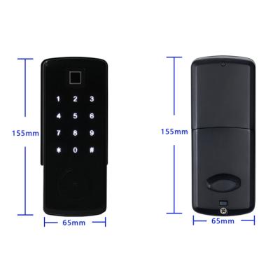 China 2021 Hot Sale Onlense Doors Wooden Blue Tooth Fingerprint Smart Door Lock for sale