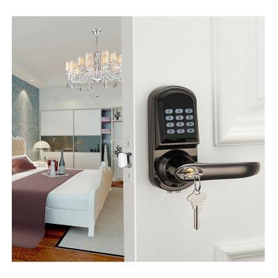 China Hot Sales Wooden Door ONLENSE Fingerprint And BLE Doors Handle Smart Door Lock For Apartment for sale