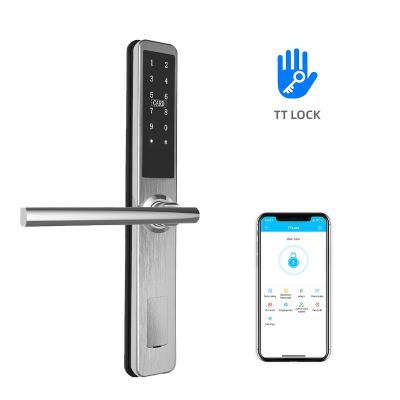 China 304 Stainless Steel ONLENSE Smart BLE TTLOCK APP Digital Fingerprint Password Aluminum Alloy Door Lock for sale