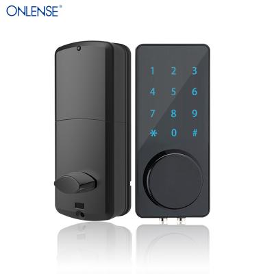 China Door ONLENSE door ONLENSE deadbolt wooden smart door latch tuya smart lock password tuya lock door for sale