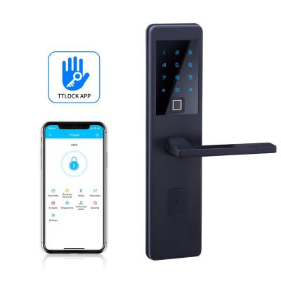 China TTLOCK Manufacturer TTlock APP Control Fingerprint Smart Door Lock for Personal House Hotel Office Door for sale