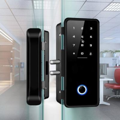 China Glass Door/TTlock Tuya Wireless Smart Lock Mental Door/Wood Electronic Biological Round Door Digital Password Hotel System Handle for sale