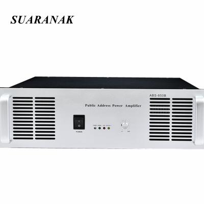 China ABS-850B PA Amp System 70V 100V 850W Professional Public Address Amplifier For Hall Room/School/Shop/Offce 484*550*132MM for sale